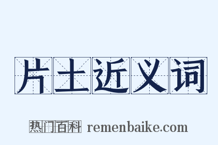 片土近义词是什么意思的图片